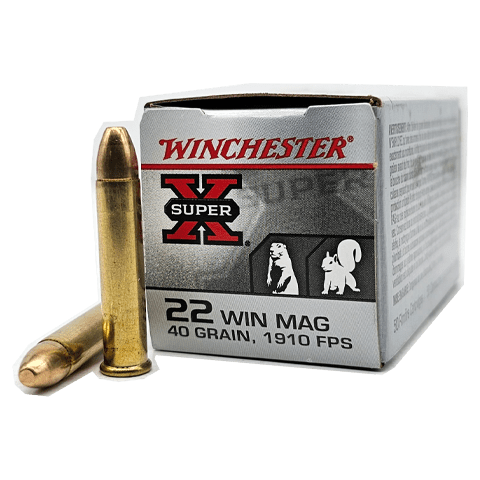 22 Magnum - Winchester Super-X 40 Grain FMJ - 50 Rounds