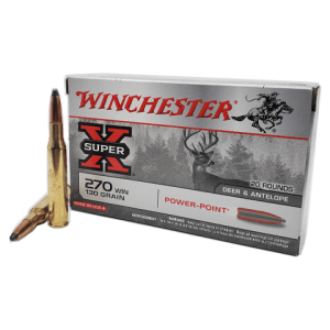 270 Win - Winchester Super-X 130 Grain Power-Point Brass Case - 20 Rounds