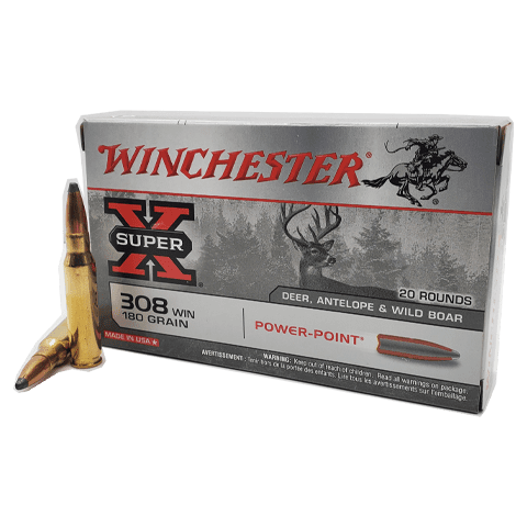 308 Win - Winchester Super-X 180 Grain Power Point - 20 Rounds