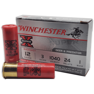 12 Gauge - Winchester 3" Super X #1 Buck Shot - 5 Rounds