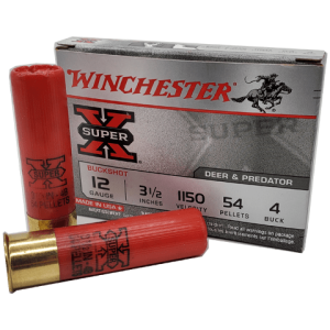 12 Gauge - Winchester Super-X 3-1/2" #4 Buckshot