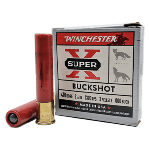410 Gauge – Winchester 2-1/2″ Super X 000 Buckshot – 5 Rounds