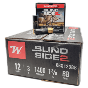12 Gauge - Winchester Blind Side 2 Hex Steel 3" BB Shot - 250 Rounds