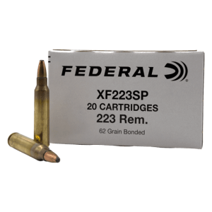 223 Rem – Federal Premium 62 Grain Bonded Soft Point – 20 Rounds