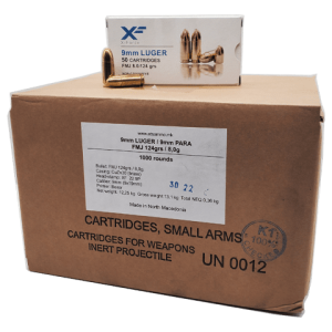 9mm - Sumbro X-Force 124 Grain Full Metal Jacket - 1000 Rounds