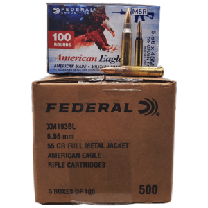 5.56 NATO - Federal American Eagle 55 Grain FMJ VP Case