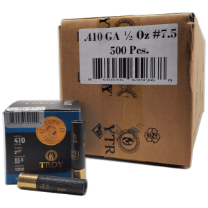 410 Gauge - Troy 2-1/2" #7.5 Lead Shot 1/2 Oz - 500 Rounds