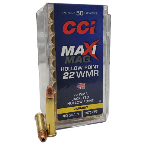 22 Magnum - CCI Maxi Mag 40 Grain Jacketed Hollow Point
