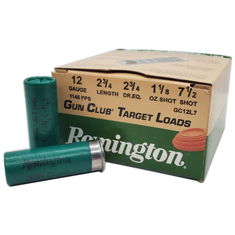 12 Gauge - Remington Gun Club 2-3/4" Target Load 7-1/2 Shot